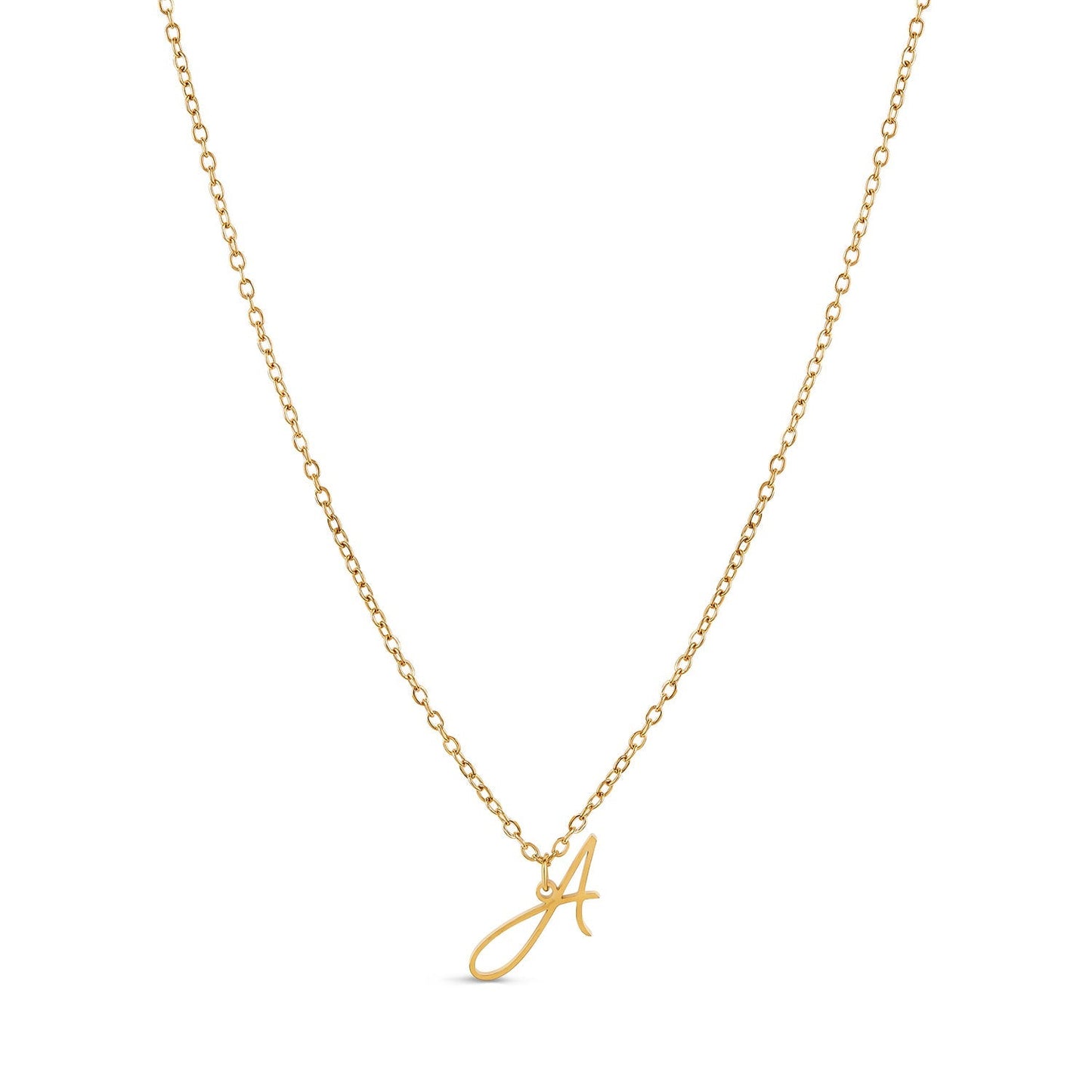 Scripture Initial Necklace - Gold