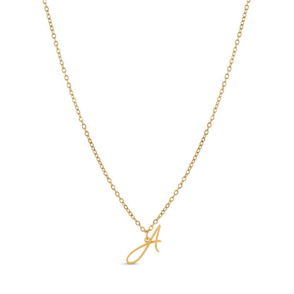 Scripture Initial Necklace - Gold
