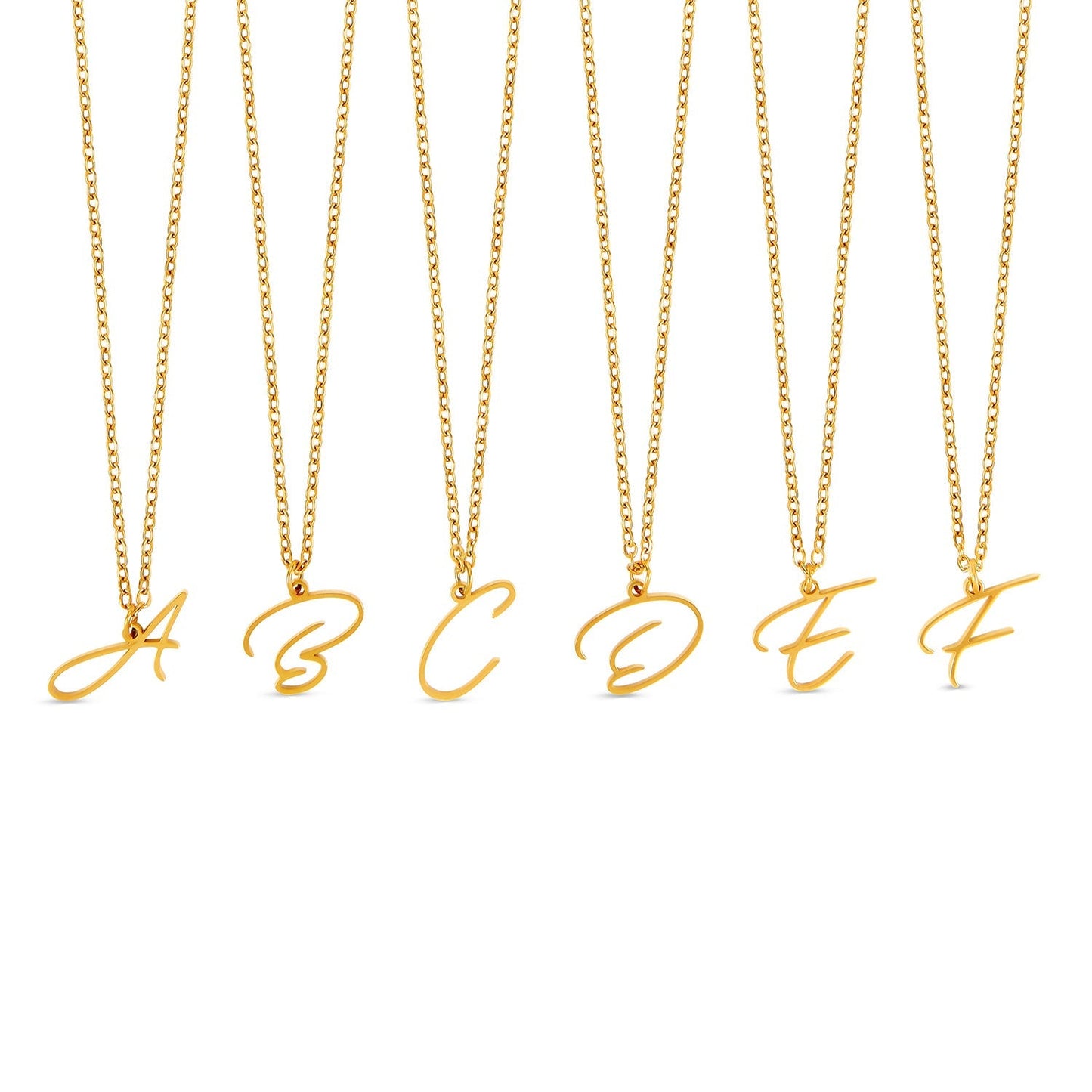 Scripture Initial Necklace - Gold