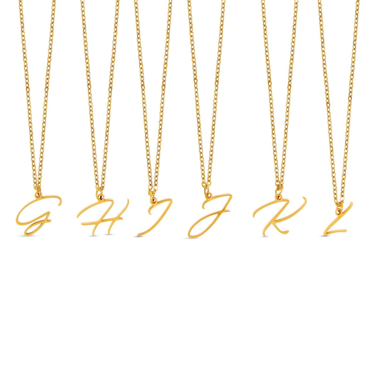 Scripture Initial Necklace - Gold