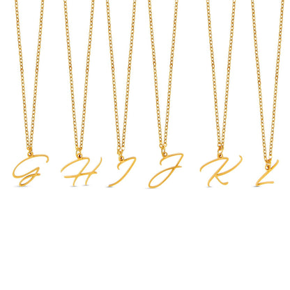 Scripture Initial Necklace - Gold