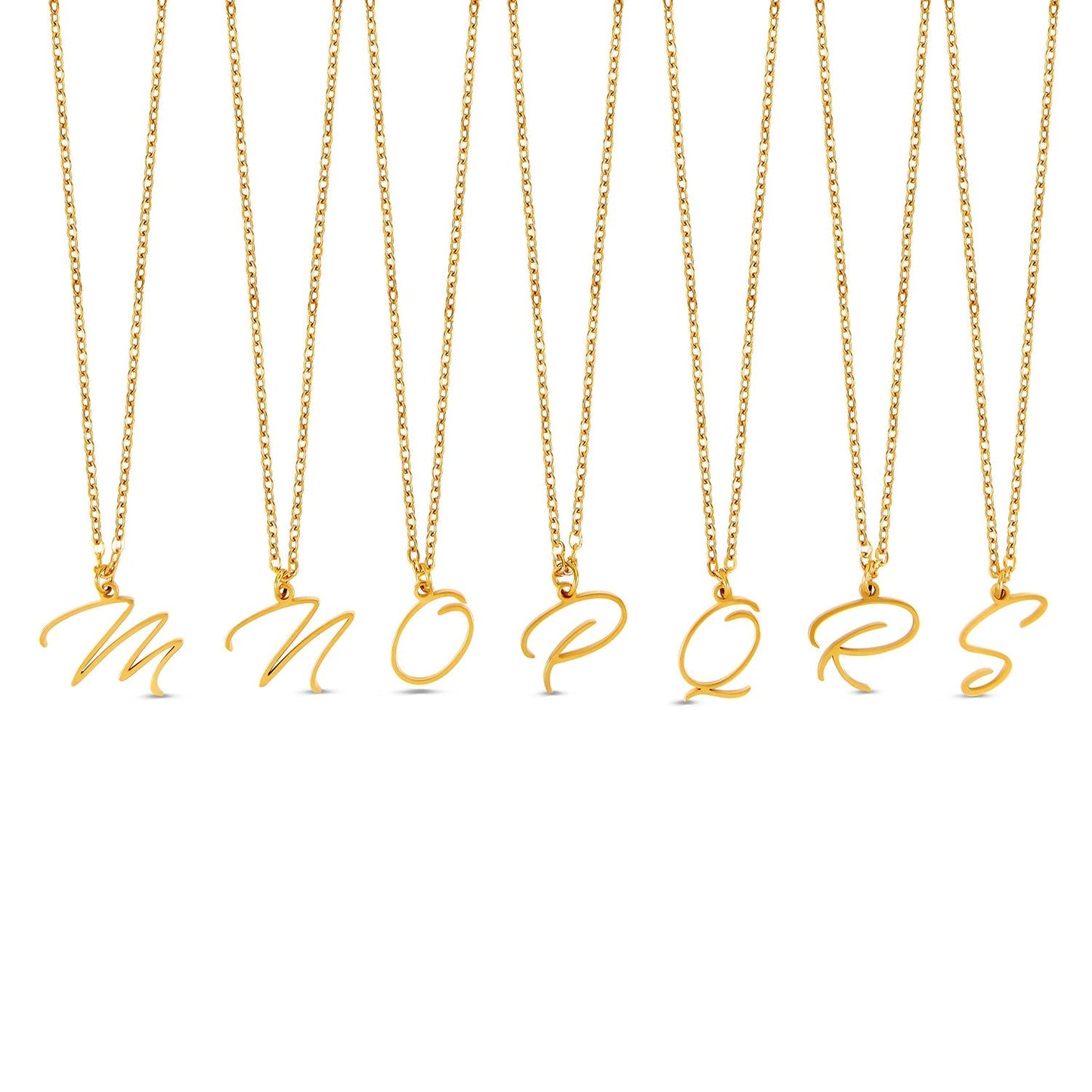 Scripture Initial Necklace - Gold