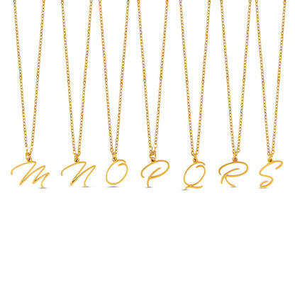Scripture Initial Necklace - Gold
