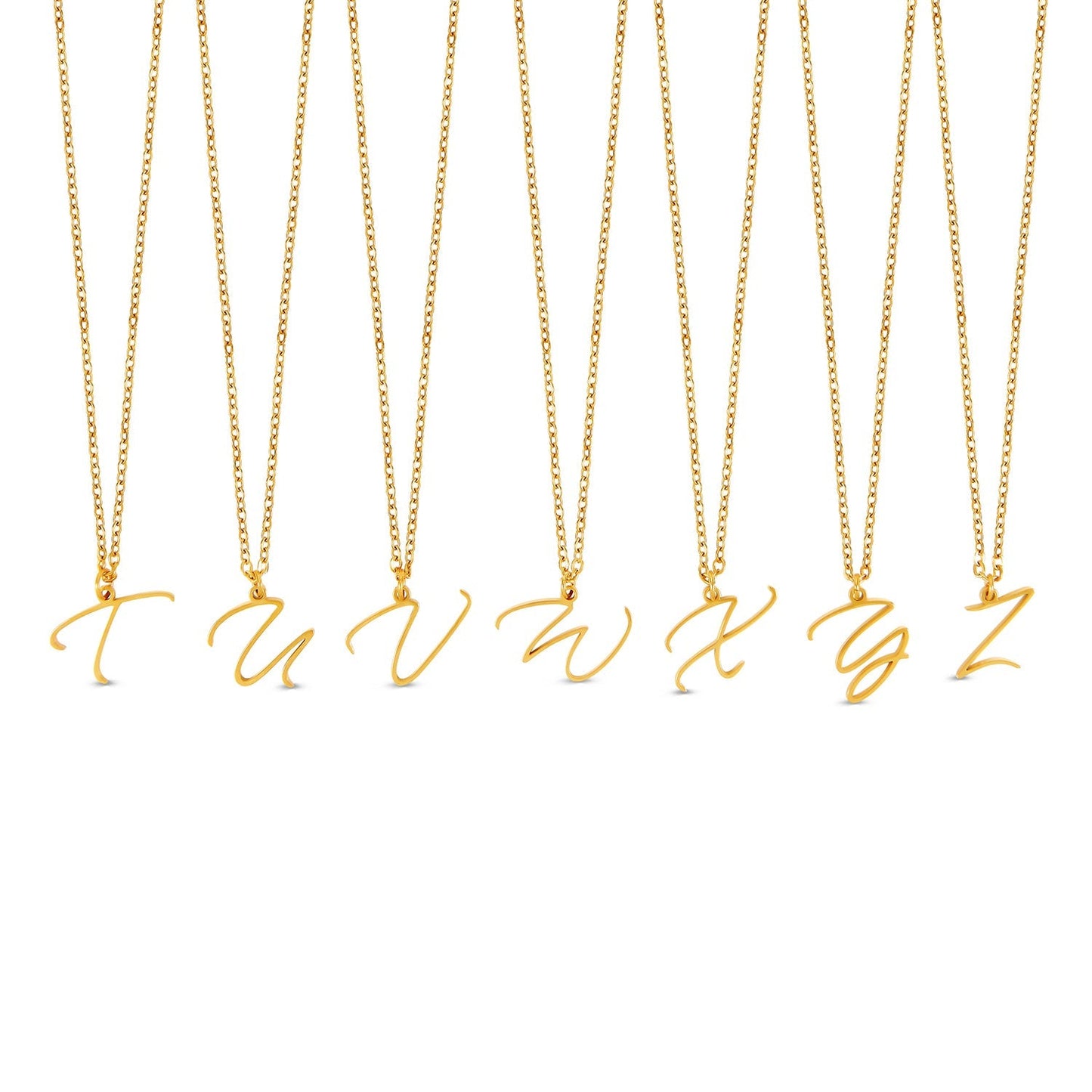 Scripture Initial Necklace - Gold