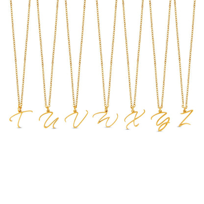 Scripture Initial Necklace - Gold