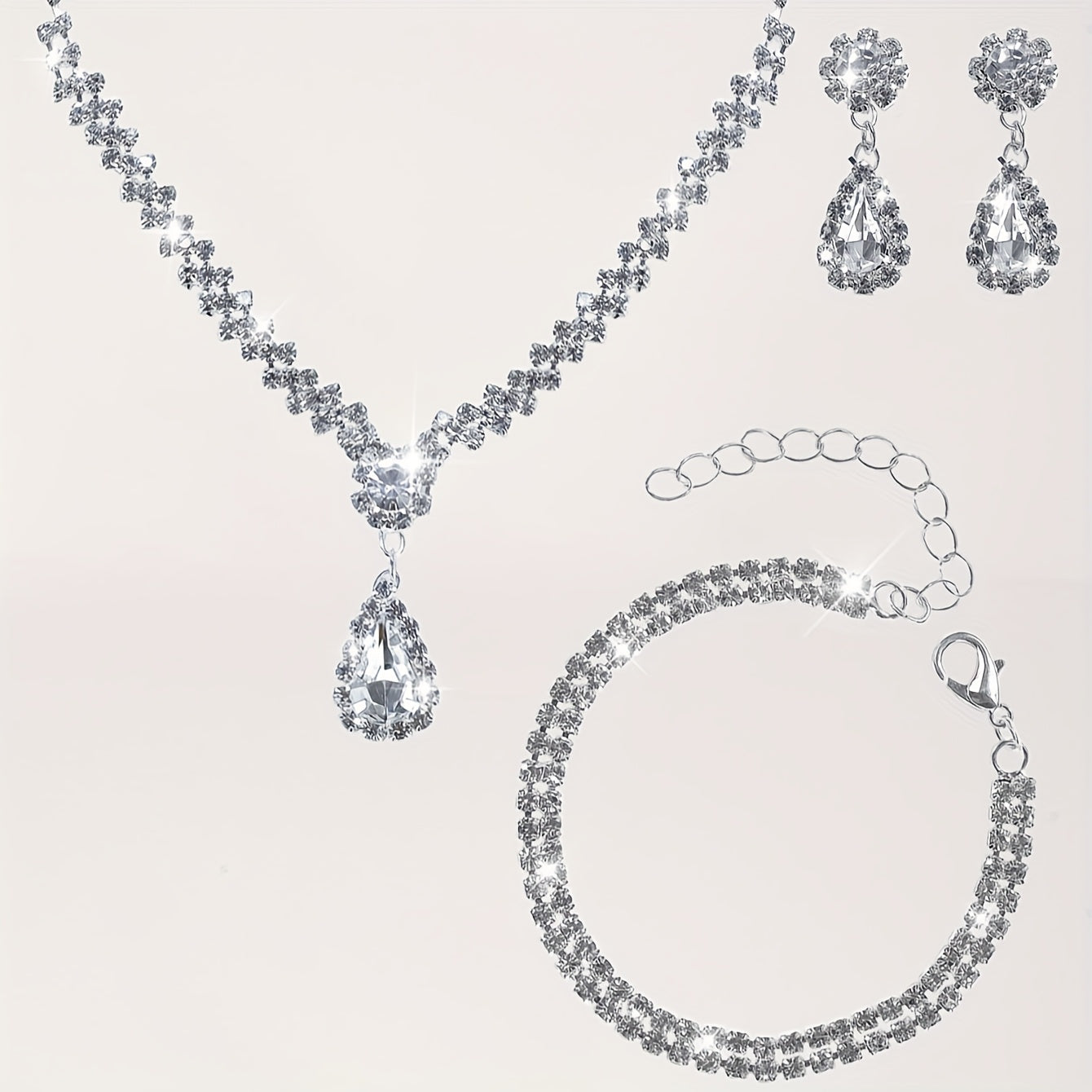 4-in-1: Glitter Clutch Bag, Removable Strap, Magnetic Closure, Lined