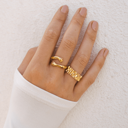 Watch Strap Ring - Gold