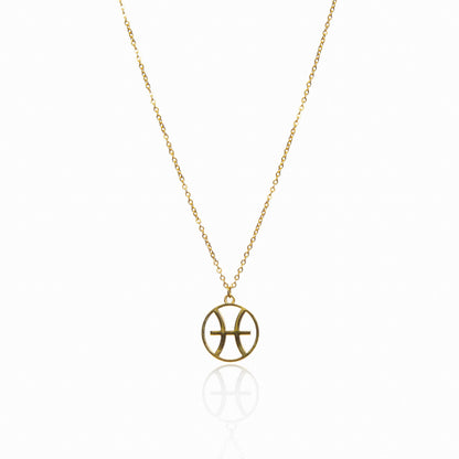 Star Sign Pendant Necklace - Gold