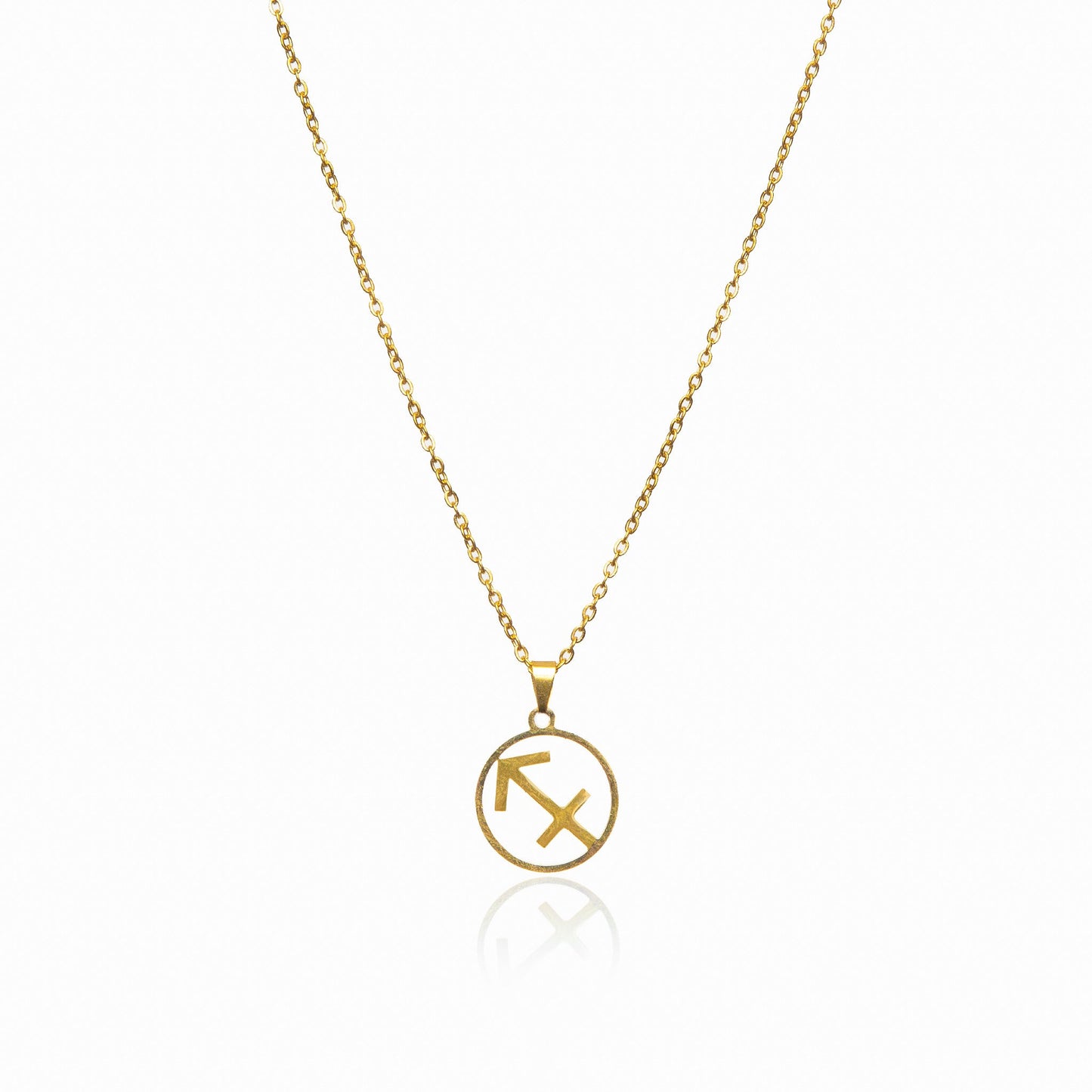 Star Sign Pendant Necklace - Gold