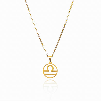 Star Sign Pendant Necklace - Gold