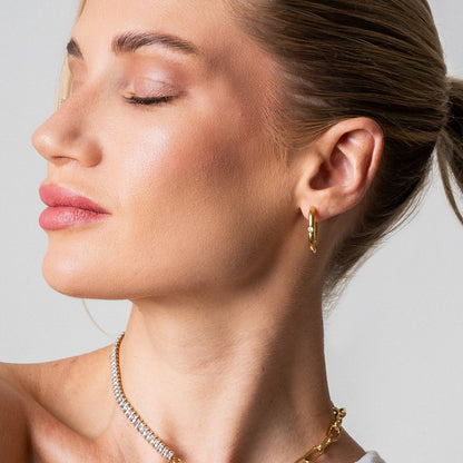 Niveus Hoop Earrings - Gold