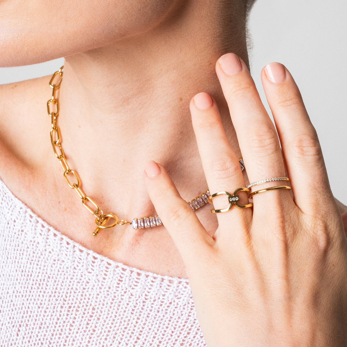 Vienna Double Ring - Gold