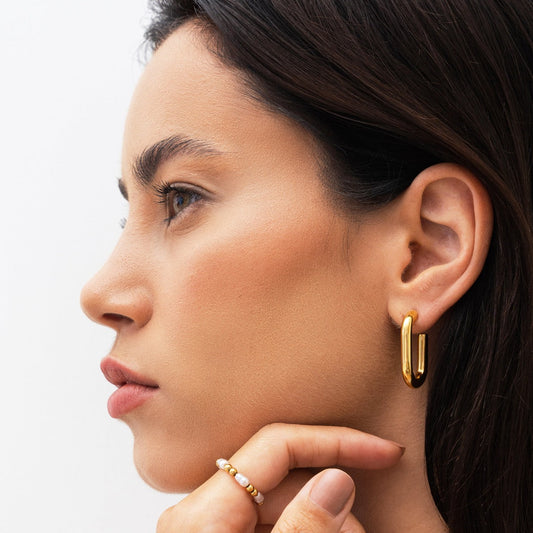 Piper Hoop Earrings - Gold