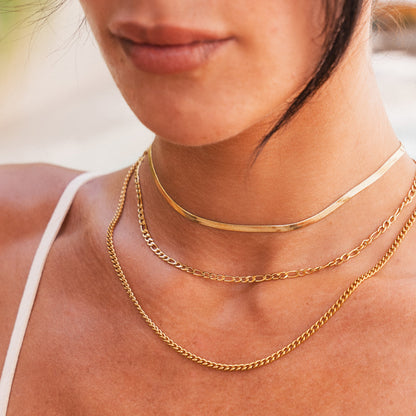Essential Layered Chain Set - Gold