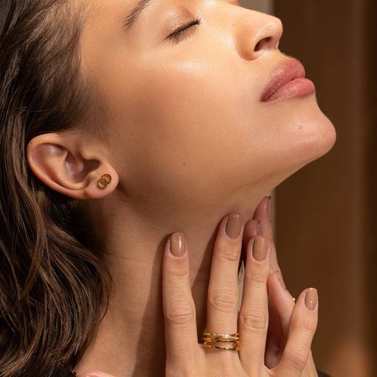 Lucia Stone Ring - Gold