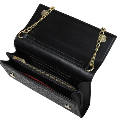 Elegant Color Block Crossbody Bag with Chain